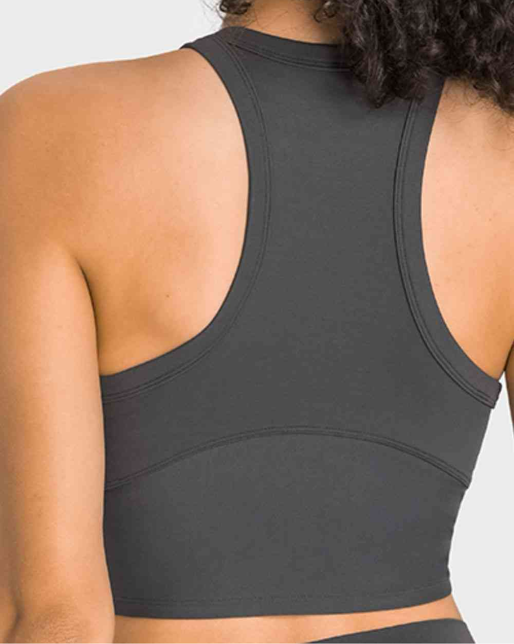Joanna Racerback Cropped Sports Tank