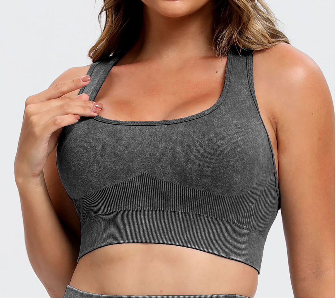 Amenia Scoop Neck Racerback Active Short Set (multiple color options)