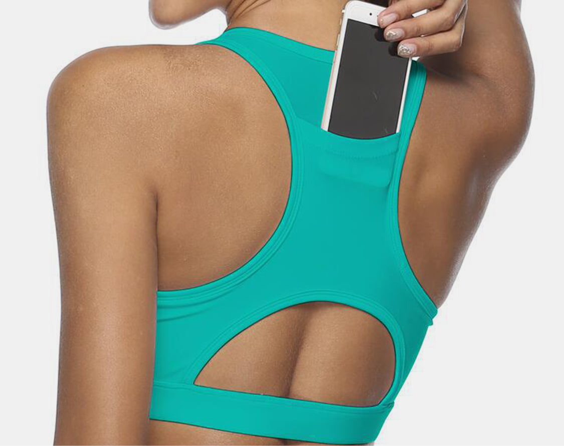 Arissa Cutout Scoop Neck Sports Bra (multiple color options)