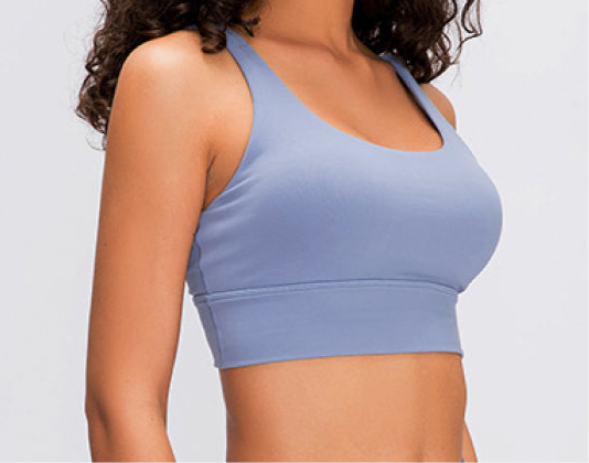 Aimee Double X Strappy Back Sports Bra (color options)