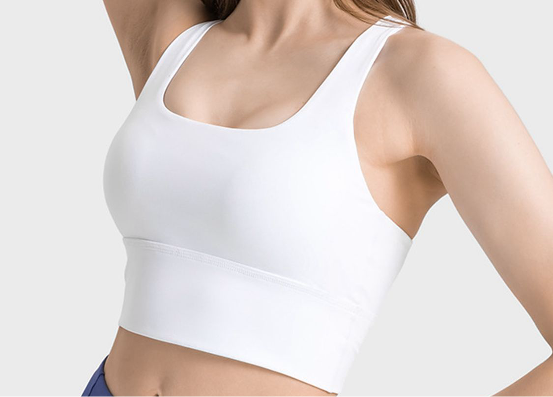 Angie Scoop Neck Crisscross Straps Sports Bra (multiple color options)