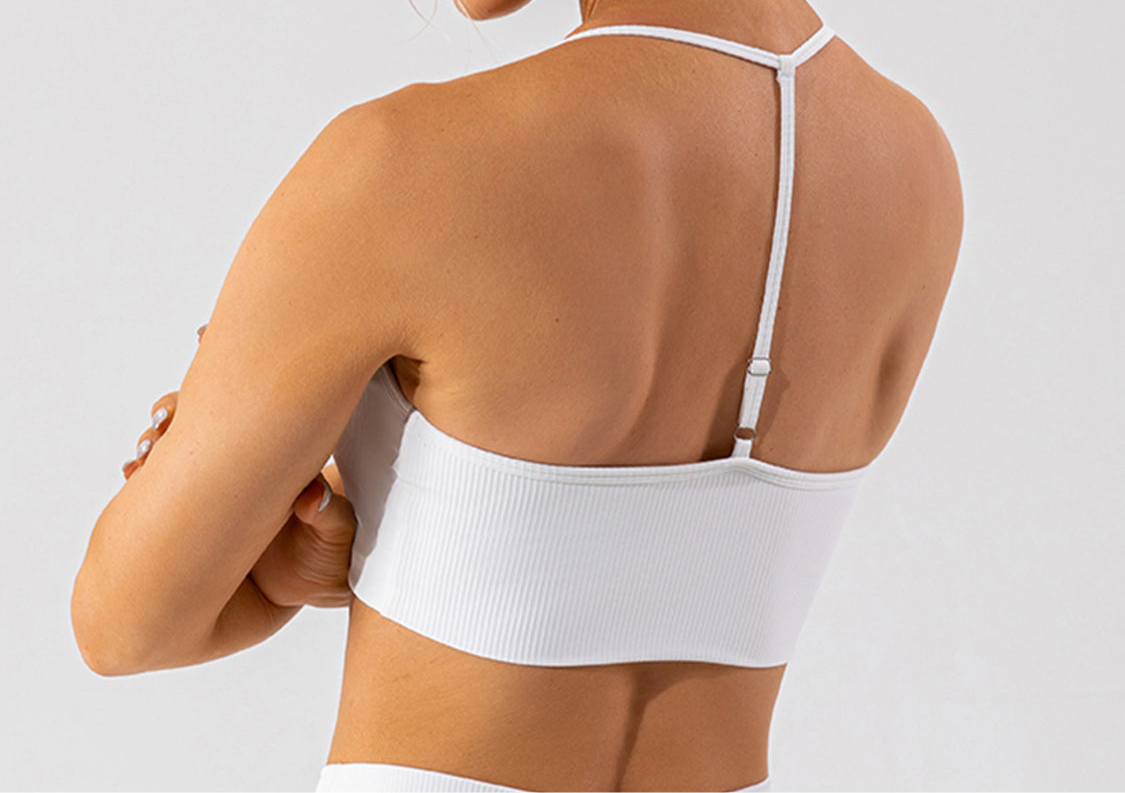 Noni Spaghetti Strap Y Back Sports Bra (multiple color options)