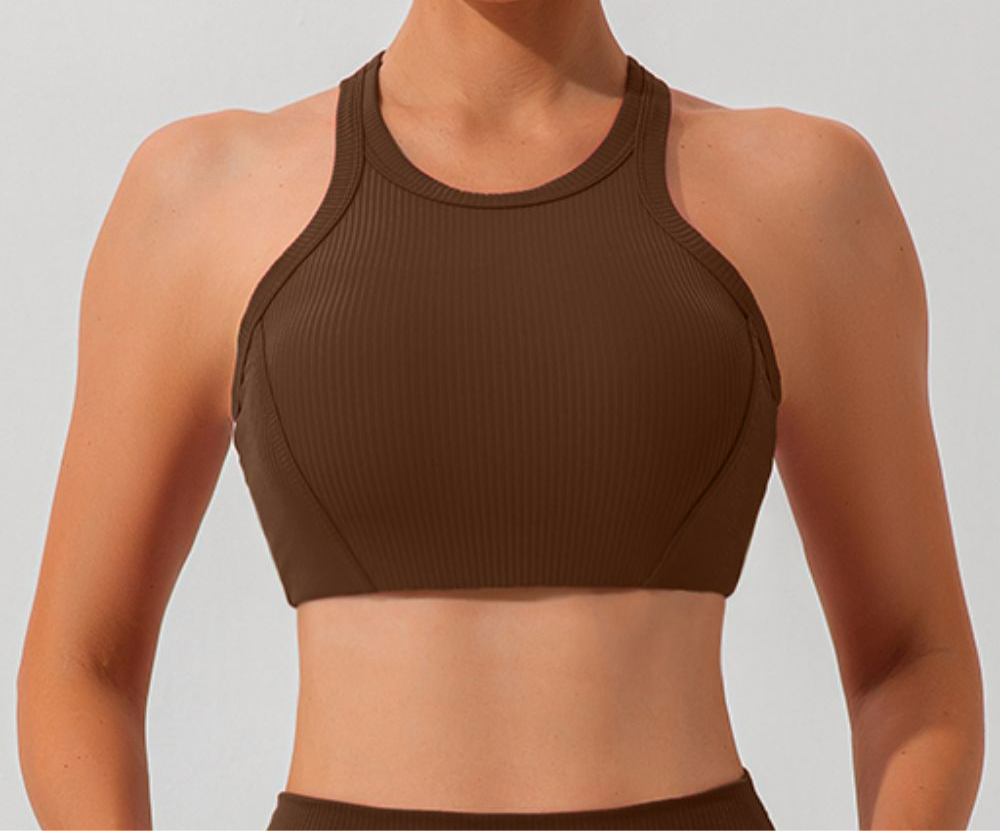 Quinn Round Neck Racerback Cropped Active Tank (multiple color options)