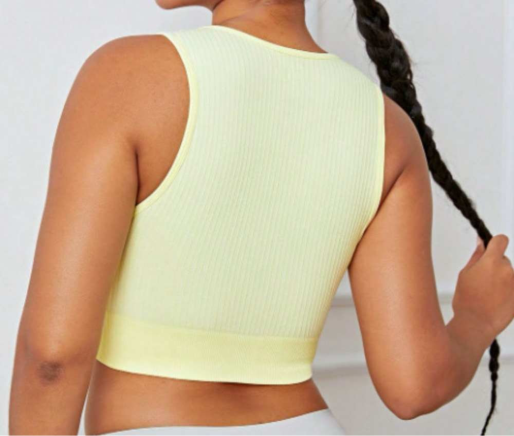 Ashley Round Neck Cropped Active Tank