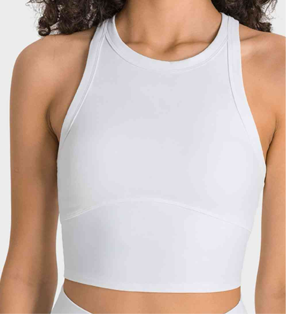 Joanna Racerback Cropped Sports Tank