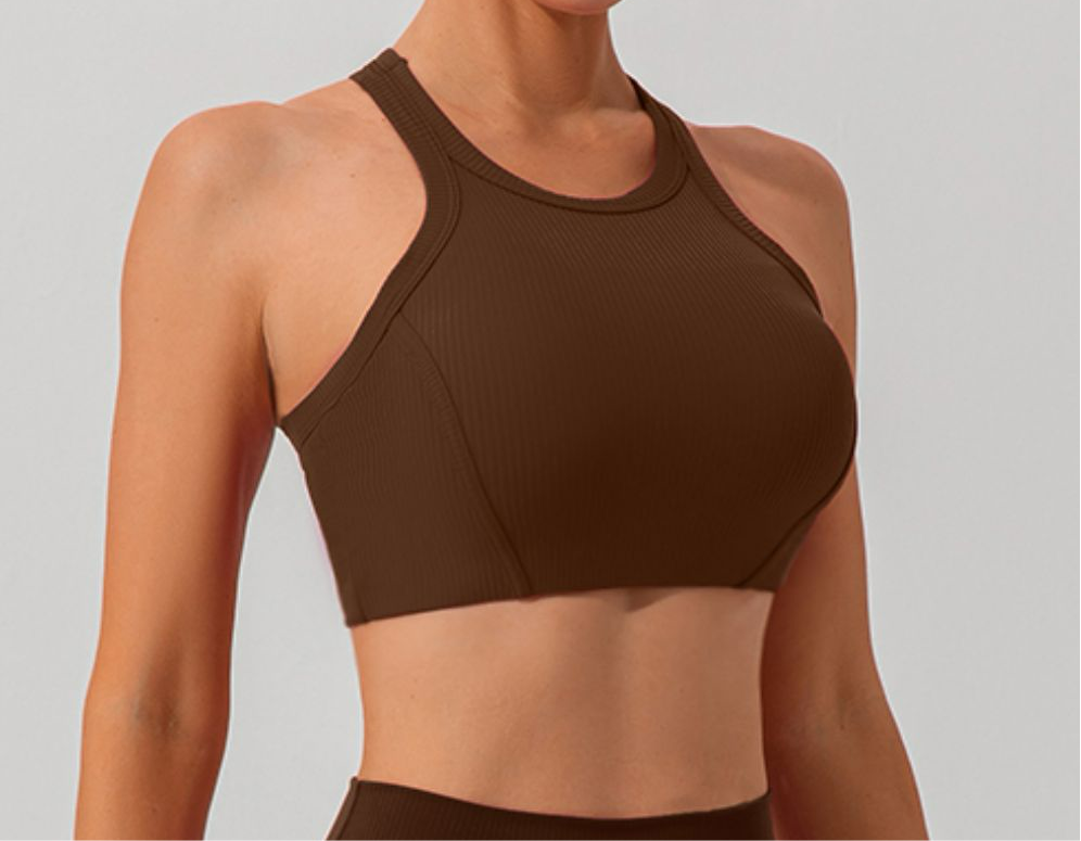 Quinn Round Neck Racerback Cropped Active Tank (multiple color options)