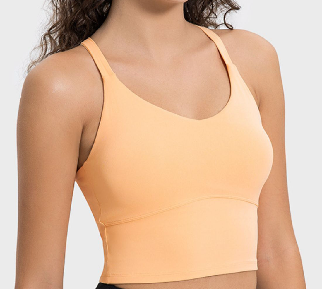 Millennia Crisscross Round Neck Active Tank