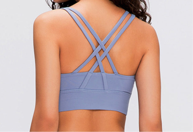 Aimee Double X Strappy Back Sports Bra (color options)