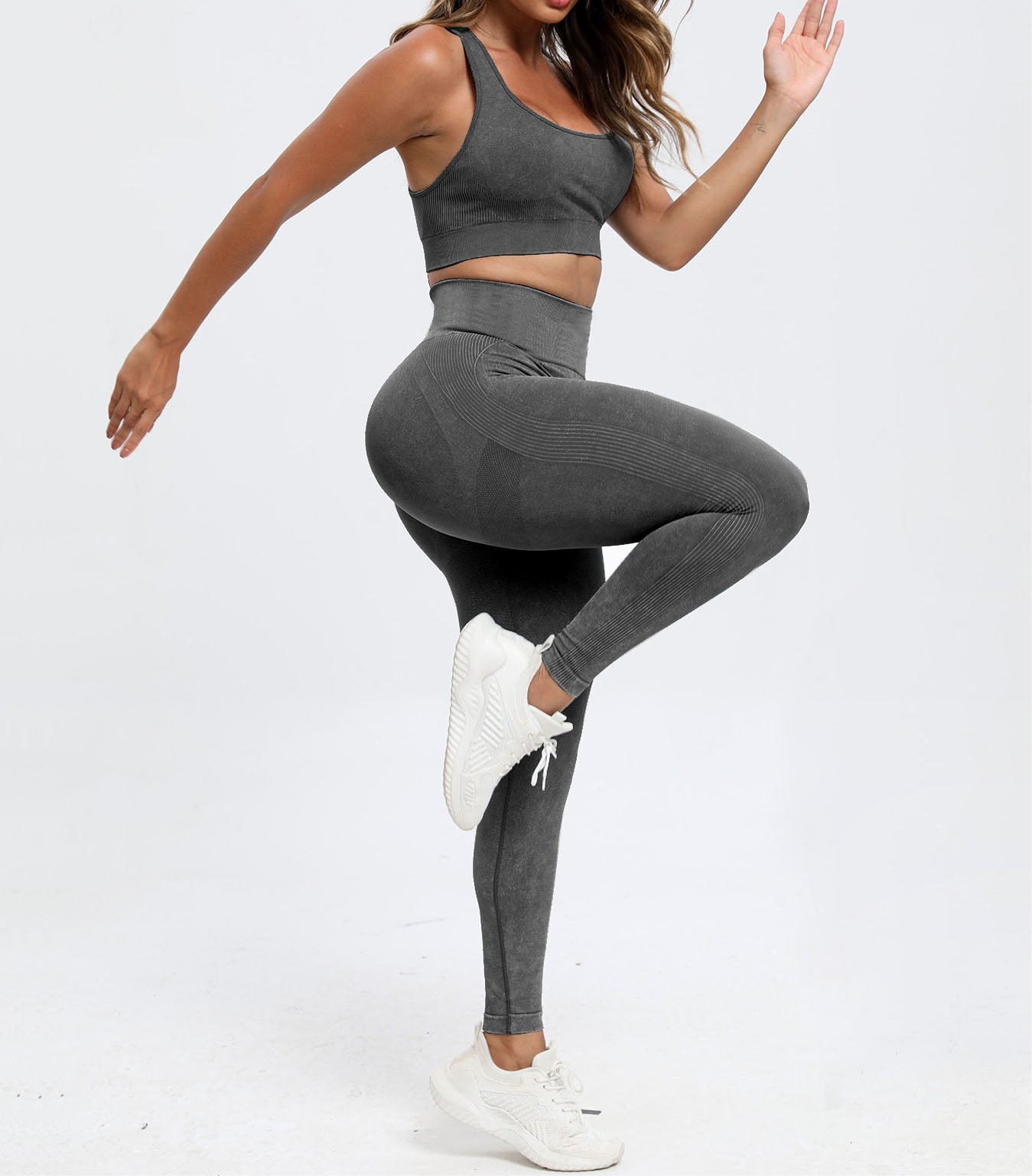 Tara Scoop Neck Racerback Legging Set (multiple color options)