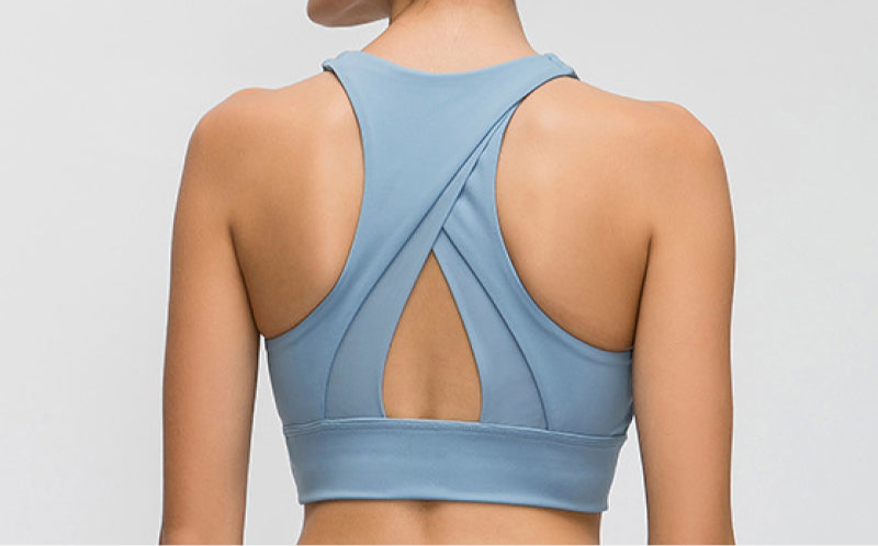 Noelle Halter Neck Keyhole Sports Bra (color options)