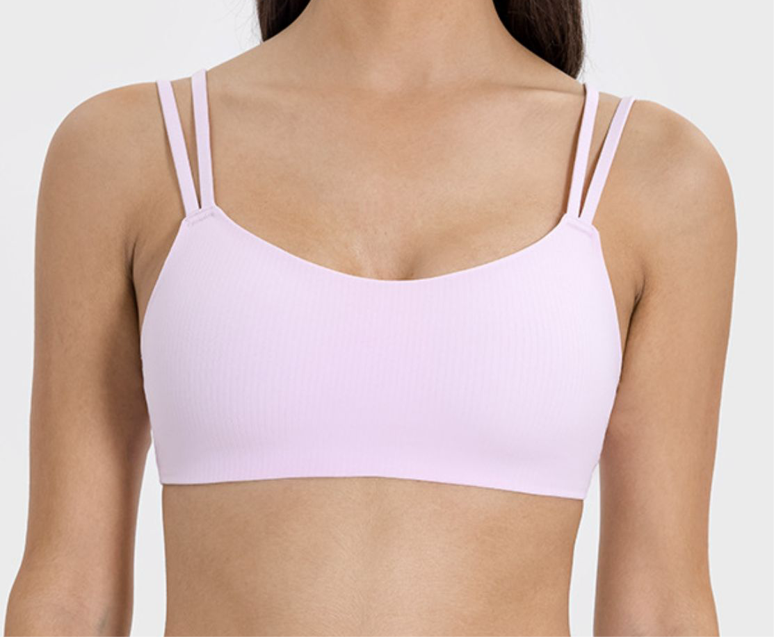 Kittie Scoop Neck Double Strap Sports Bra (multiple color options)