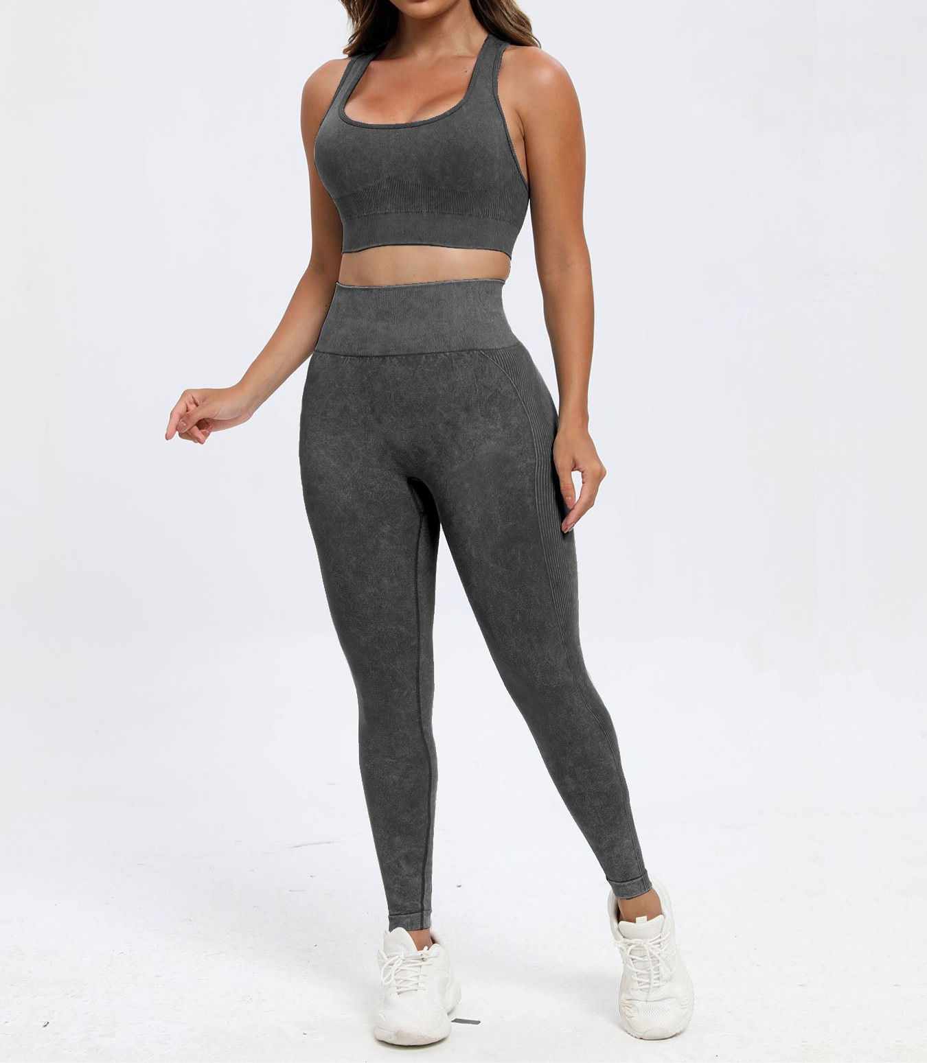 Tara Scoop Neck Racerback Legging Set (multiple color options)