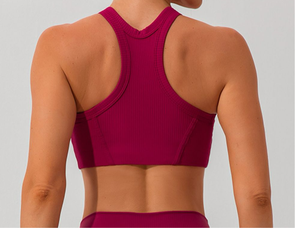 Quinn Round Neck Racerback Cropped Active Tank (multiple color options)