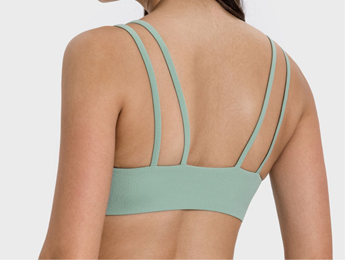 Kittie Scoop Neck Double Strap Sports Bra (multiple color options)