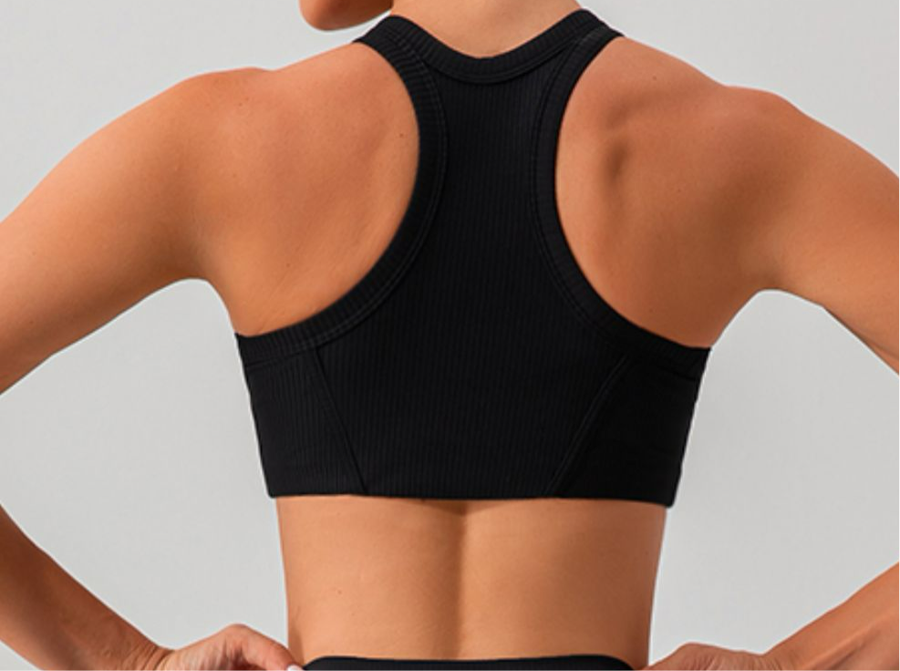 Quinn Round Neck Racerback Cropped Active Tank (multiple color options)