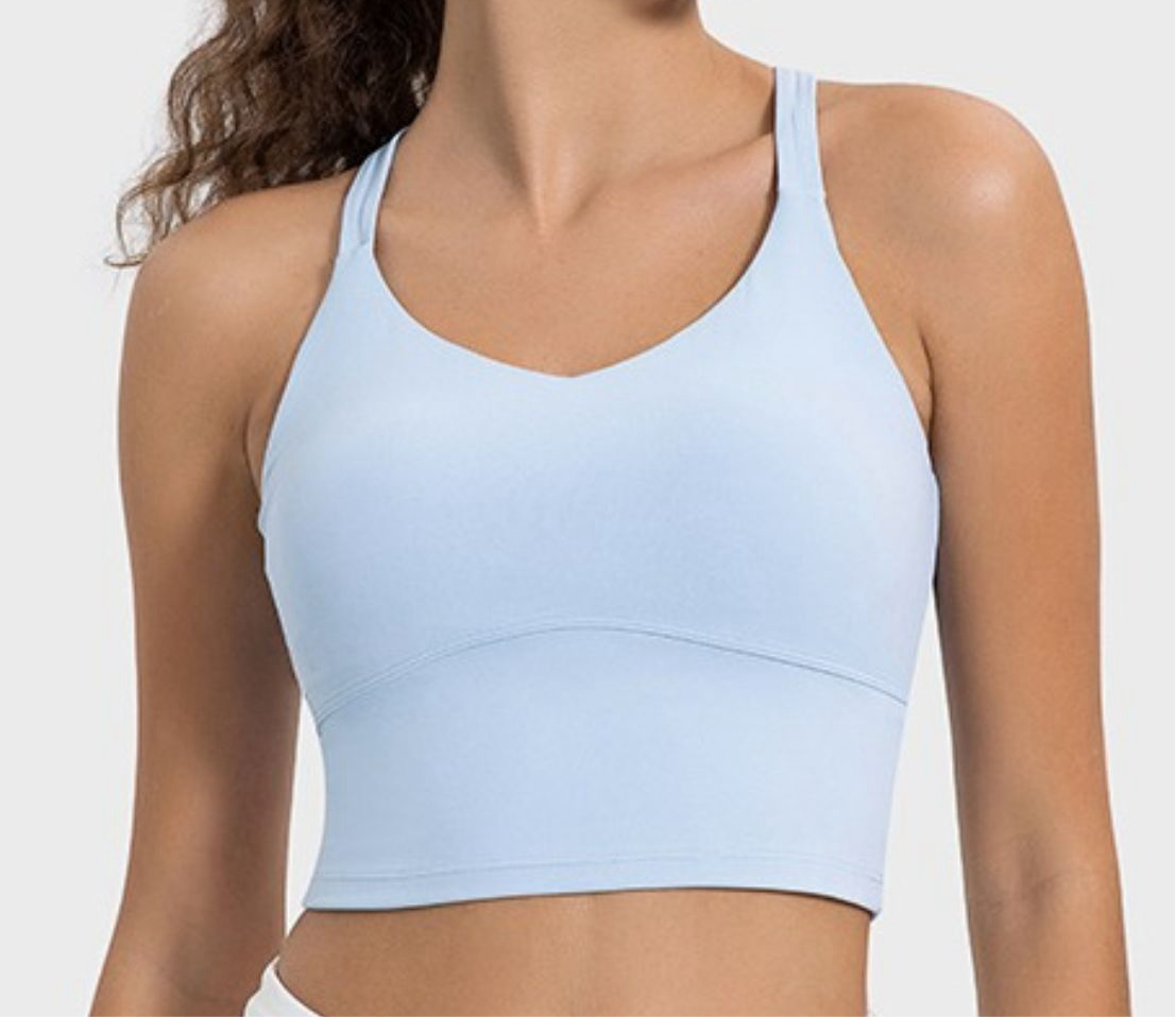 Millennia Crisscross Round Neck Active Tank