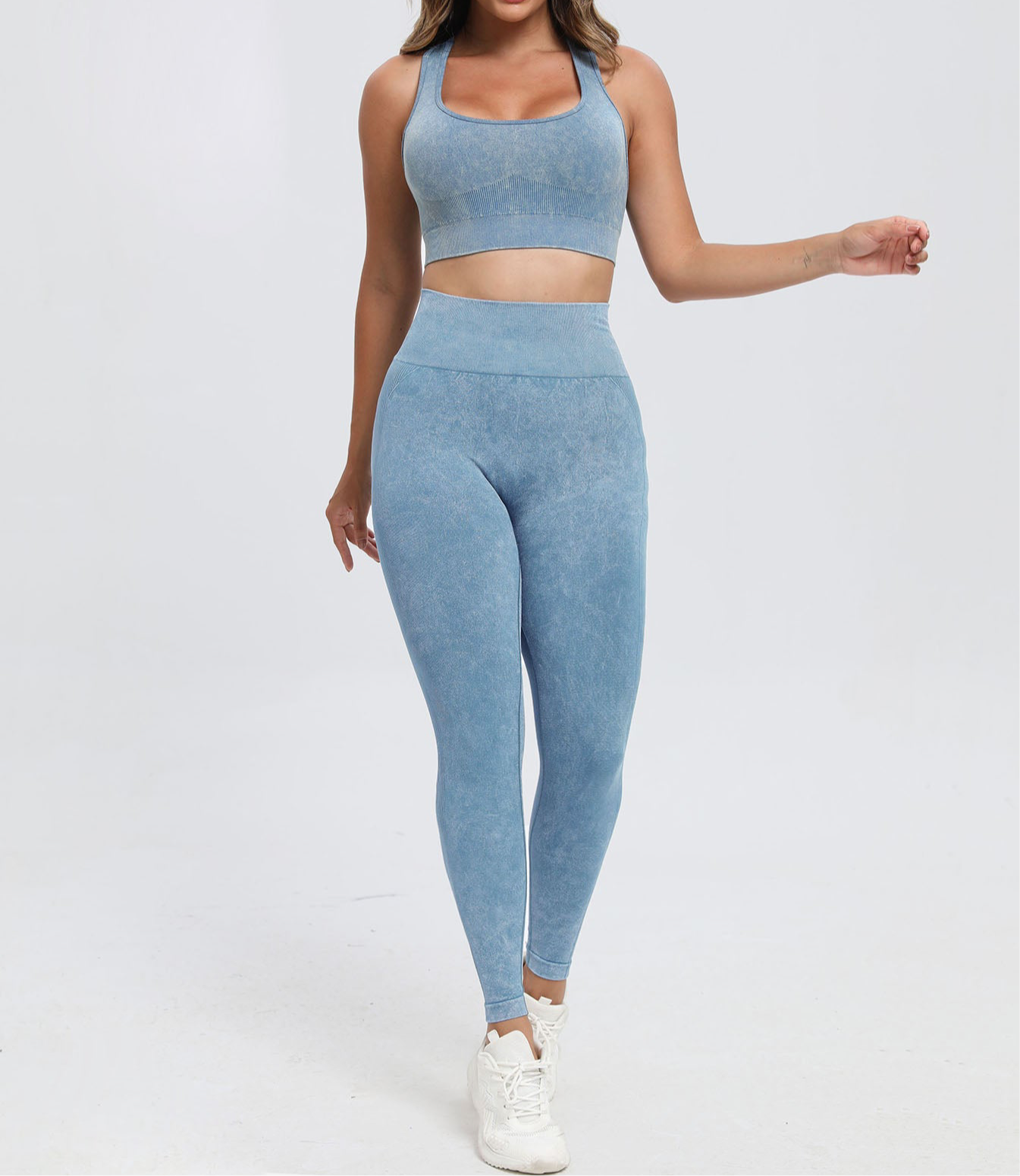 Tara Scoop Neck Racerback Legging Set (multiple color options)