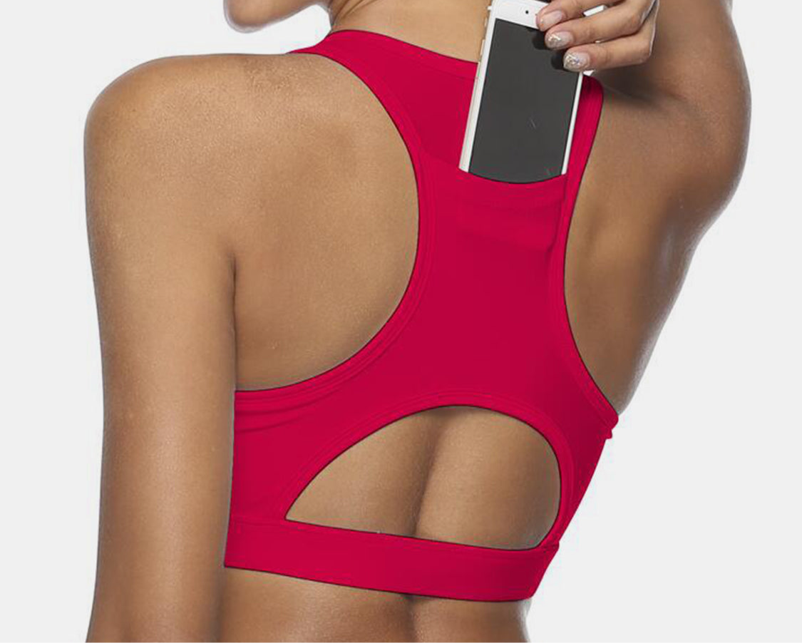 Arissa Cutout Scoop Neck Sports Bra (multiple color options)