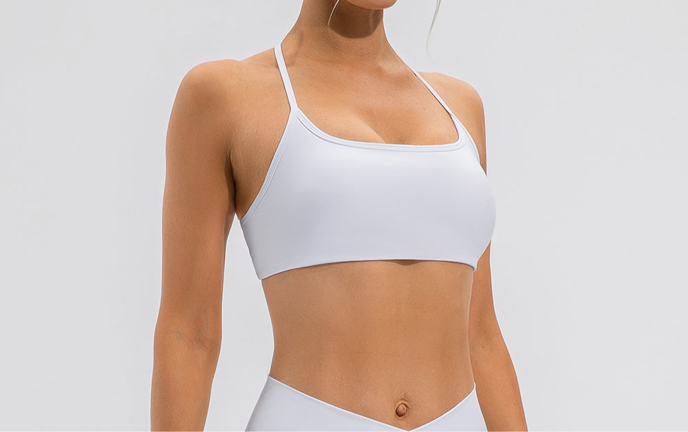 Avery Crisscross Back Spaghetti Strap Sports Bra (multiple color options)