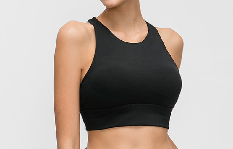 Noelle Halter Neck Keyhole Sports Bra (color options)