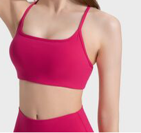 Phoebe Crisscross Back Scoop Neck Sports Bra