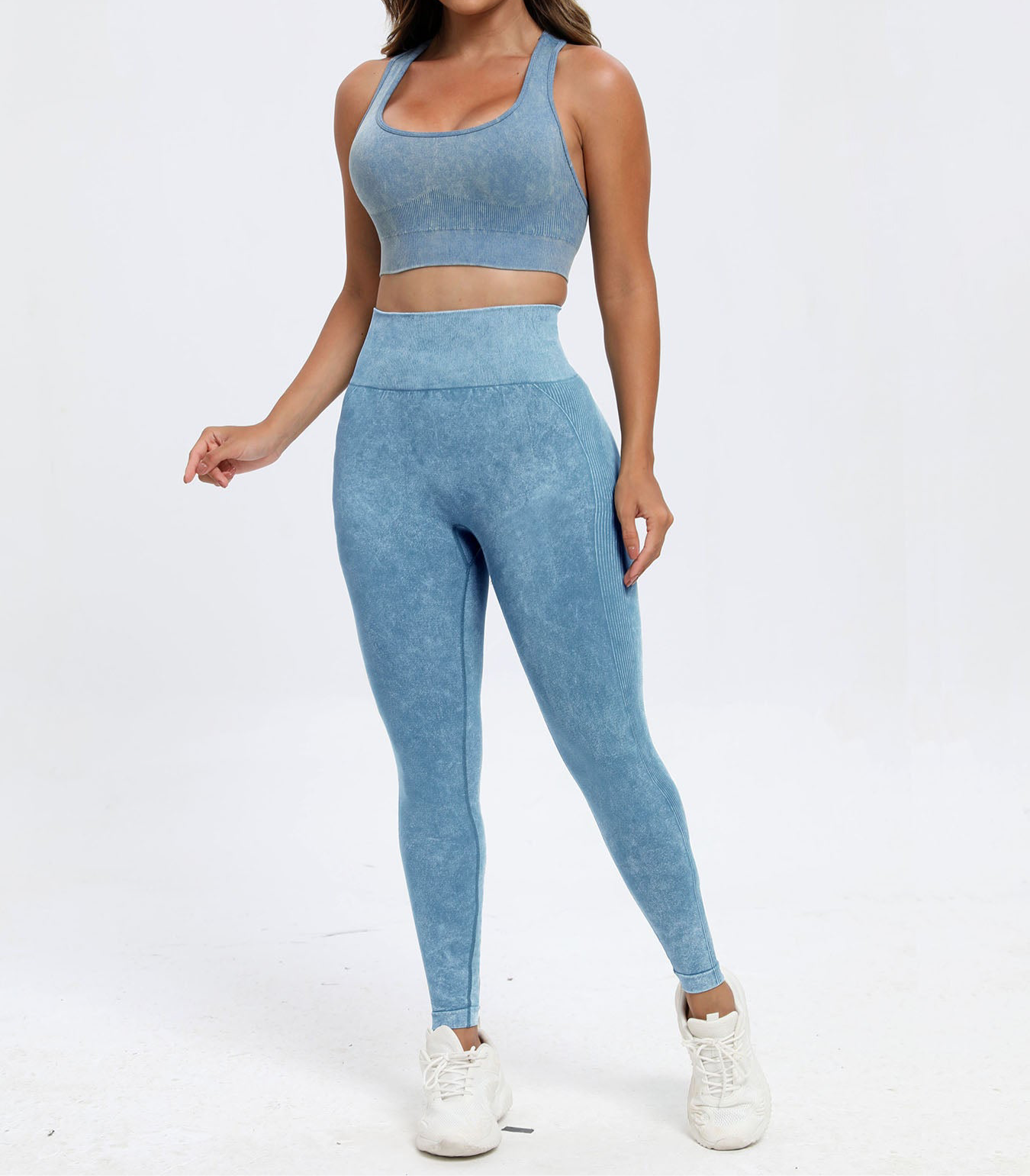 Tara Scoop Neck Racerback Legging Set (multiple color options)