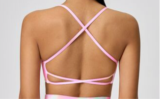 Phoebe Crisscross Back Scoop Neck Sports Bra
