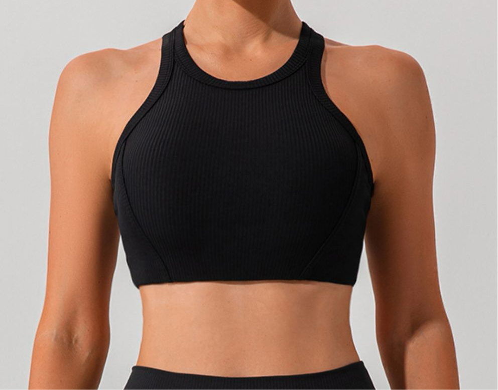 Quinn Round Neck Racerback Cropped Active Tank (multiple color options)