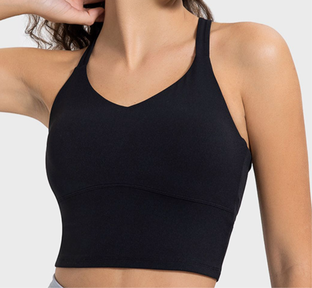 Millennia Crisscross Round Neck Active Tank