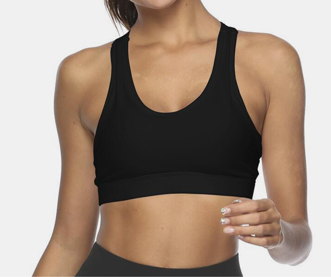 Arissa Cutout Scoop Neck Sports Bra (multiple color options)