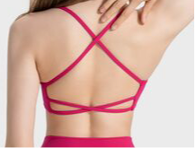 Phoebe Crisscross Back Scoop Neck Sports Bra