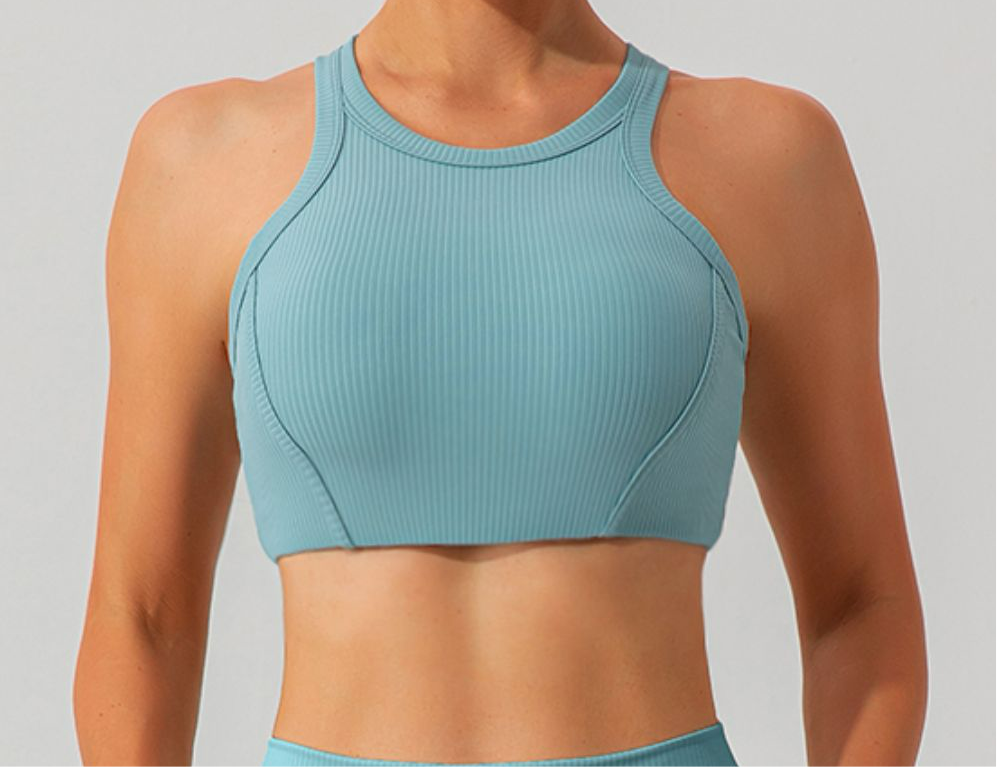 Quinn Round Neck Racerback Cropped Active Tank (multiple color options)