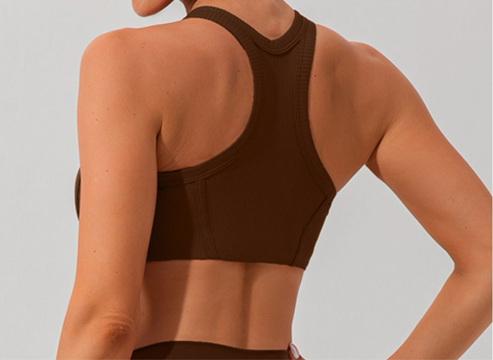 Quinn Round Neck Racerback Cropped Active Tank (multiple color options)