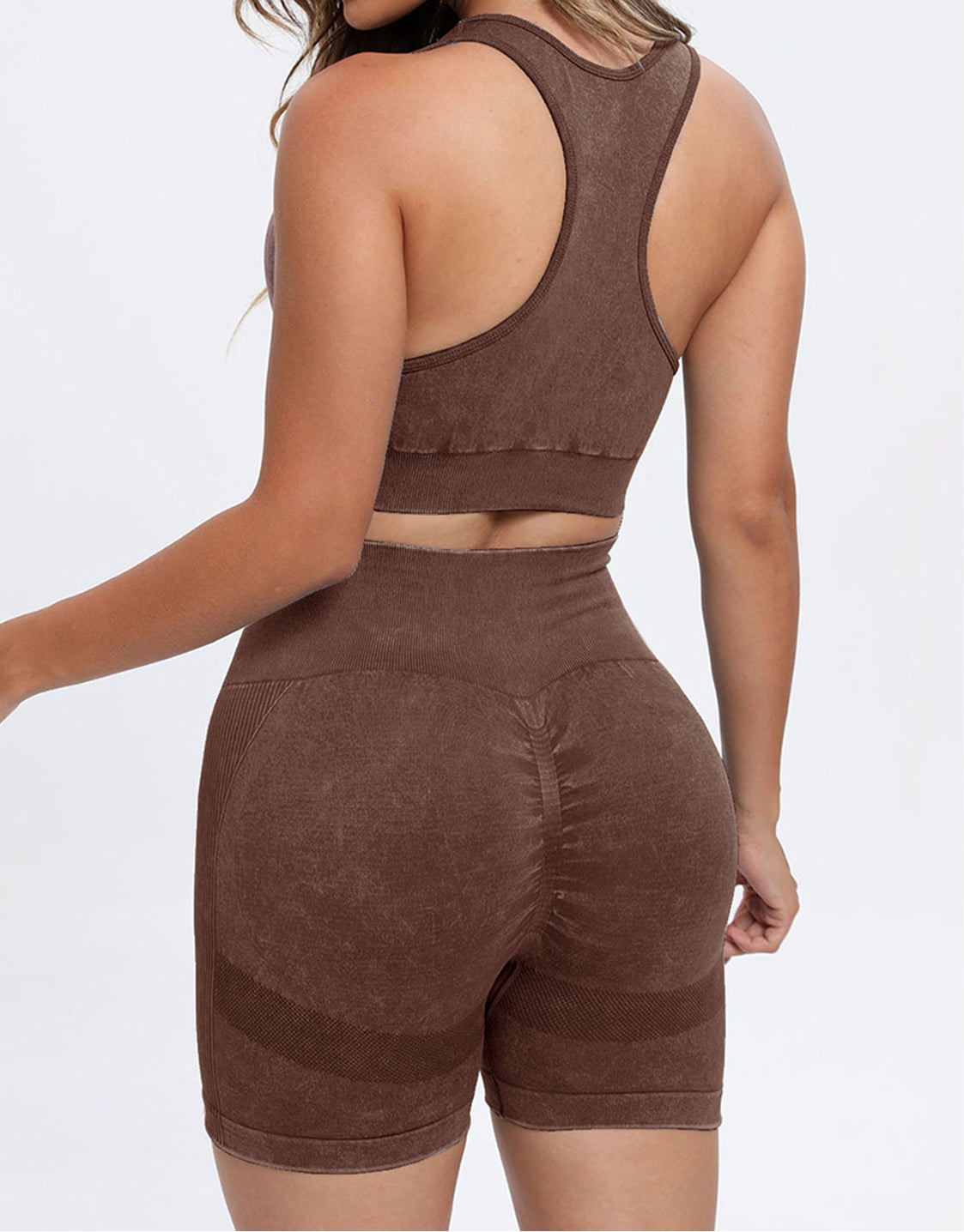 Amenia Scoop Neck Racerback Active Short Set (multiple color options)