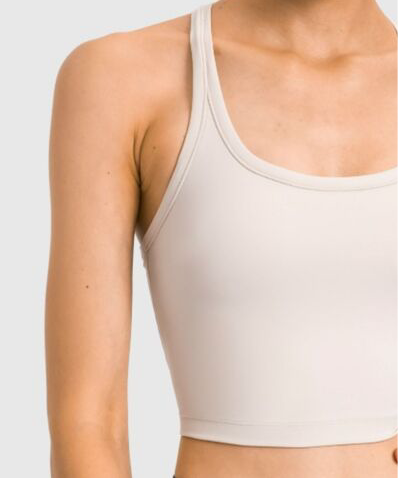 Pia Scoop Neck Racerback Active Tank