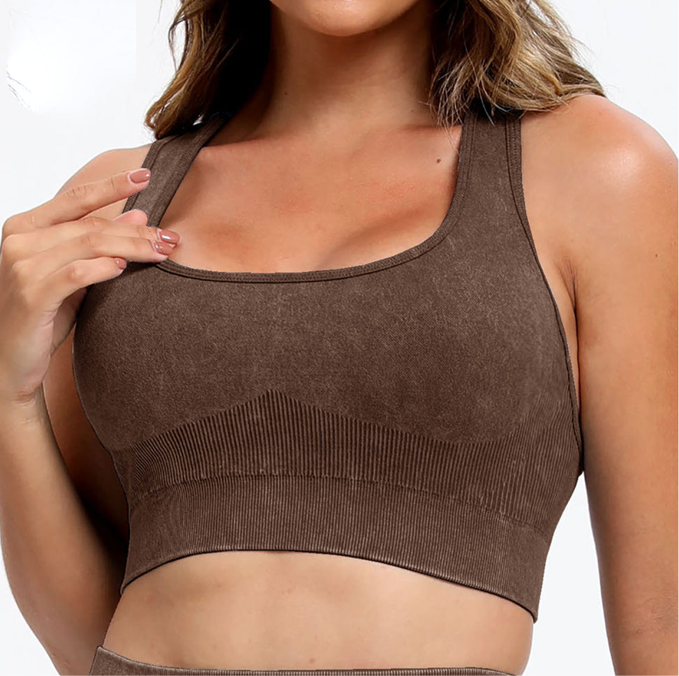 Tami 3 Piece - Washed Racerback Tank, Shorts and Legging Set (multiple color options)