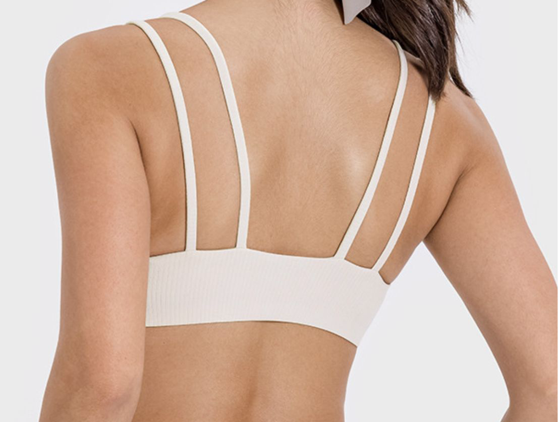 Kittie Scoop Neck Double Strap Sports Bra (multiple color options)