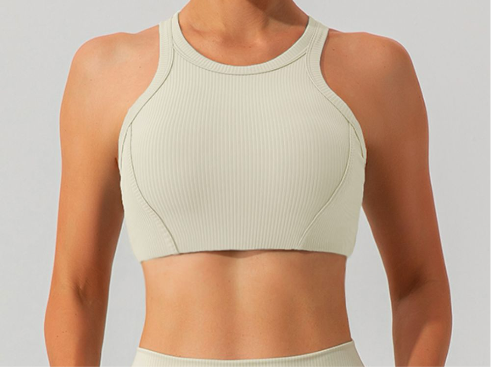 Quinn Round Neck Racerback Cropped Active Tank (multiple color options)