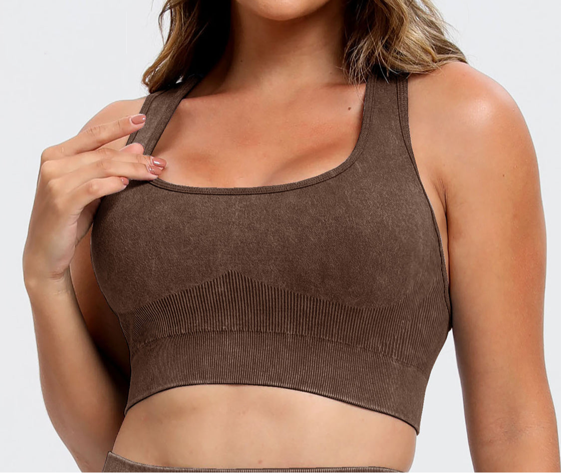 Amenia Scoop Neck Racerback Active Short Set (multiple color options)