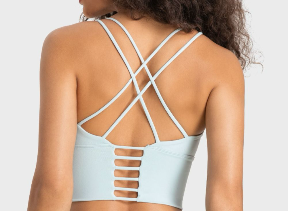 Jayde Crisscross Back Ladder Detail Sports Bra (multiple color options)