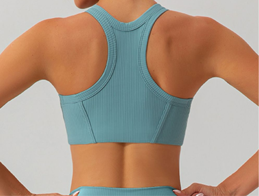 Quinn Round Neck Racerback Cropped Active Tank (multiple color options)