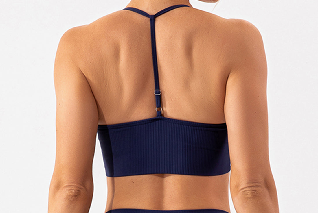 Noni Spaghetti Strap Y Back Sports Bra (multiple color options)