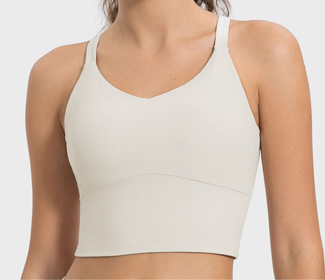 Millennia Crisscross Round Neck Active Tank
