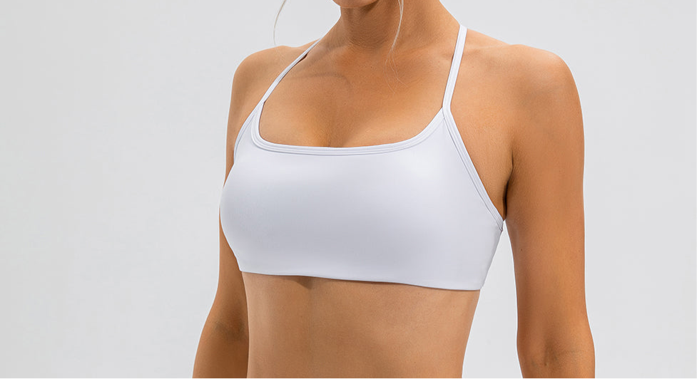 Avery Crisscross Back Spaghetti Strap Sports Bra (multiple color options)