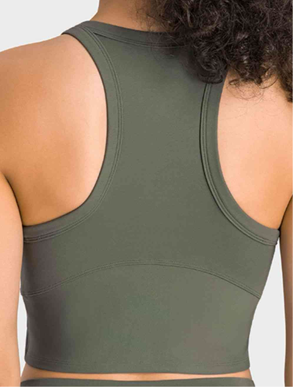 Joanna Racerback Cropped Sports Tank