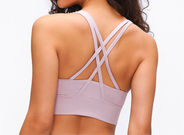 Aimee Double X Strappy Back Sports Bra (color options)