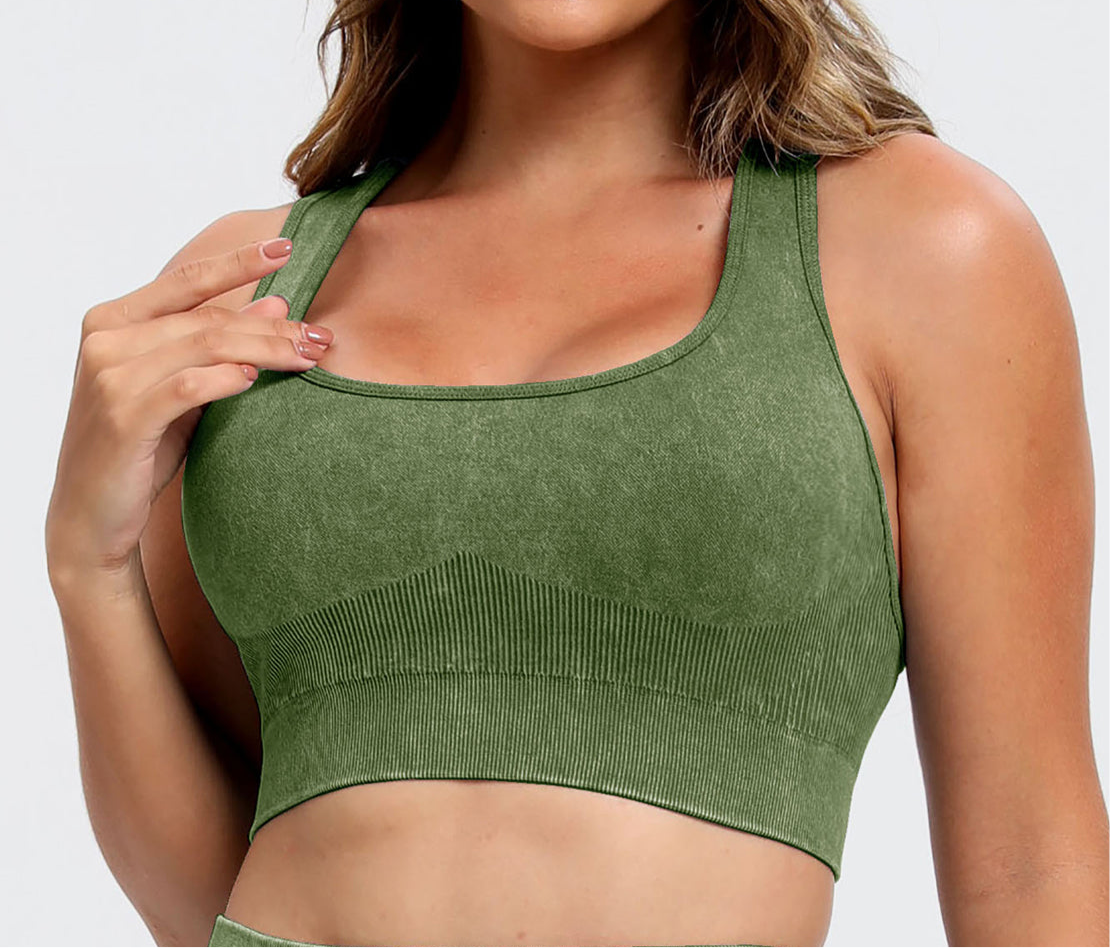 Amenia Scoop Neck Racerback Active Short Set (multiple color options)