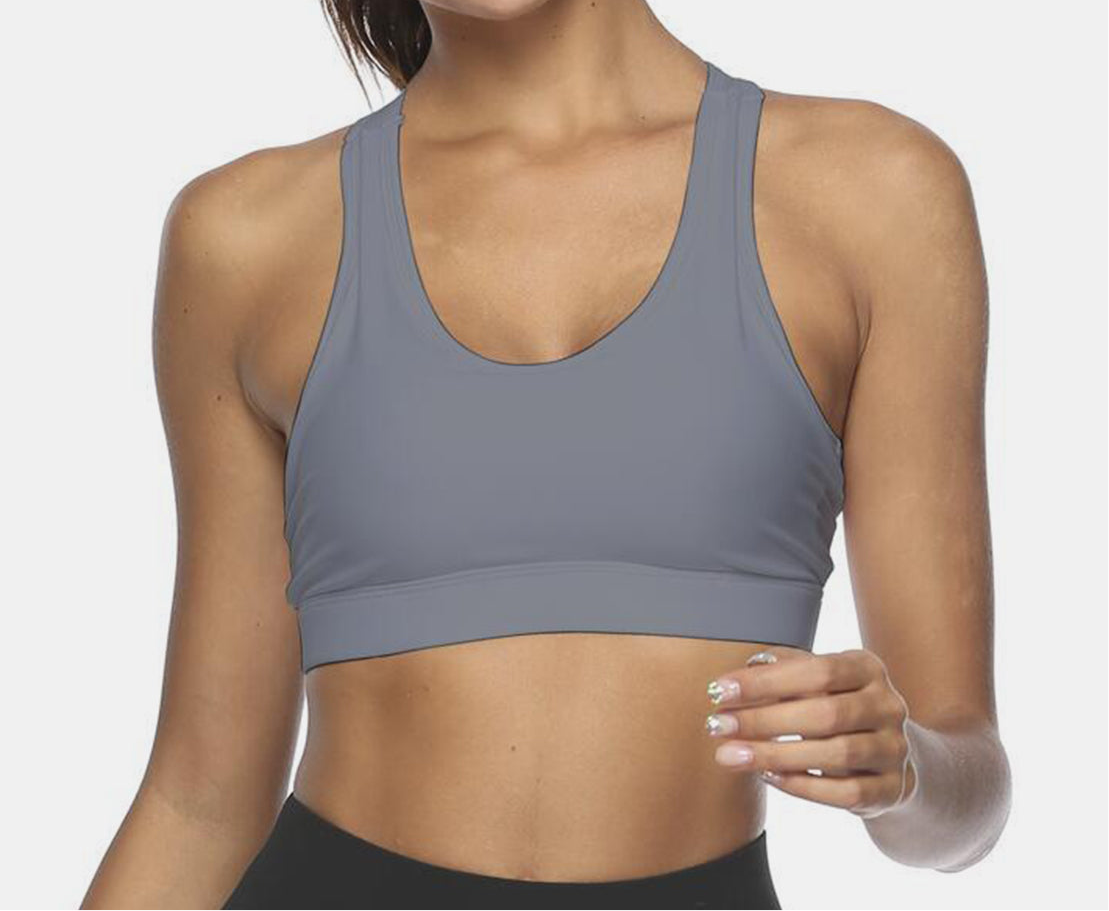 Arissa Cutout Scoop Neck Sports Bra (multiple color options)