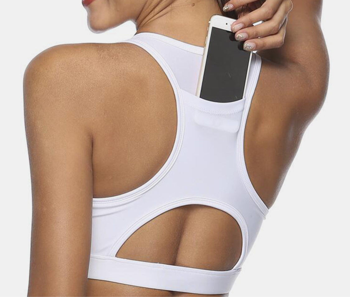 Arissa Cutout Scoop Neck Sports Bra (multiple color options)