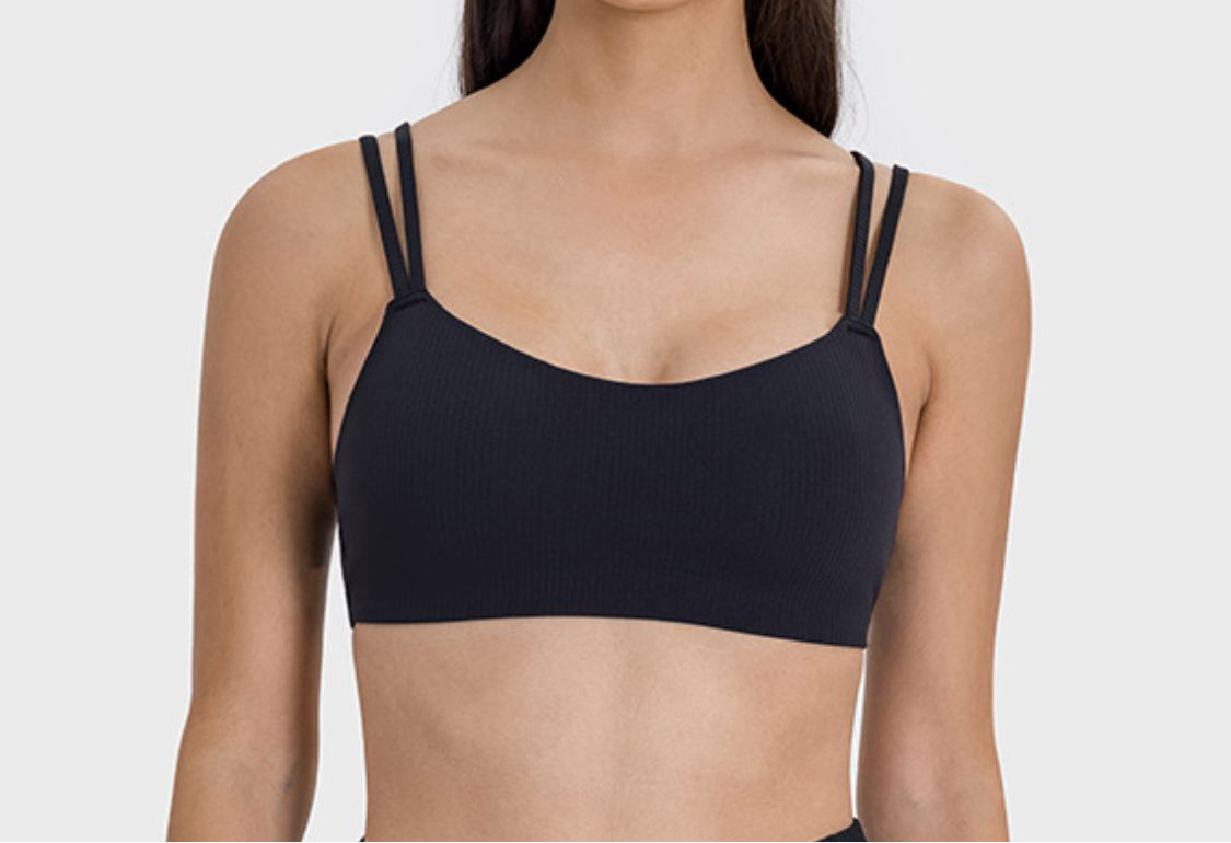 Kittie Scoop Neck Double Strap Sports Bra (multiple color options)
